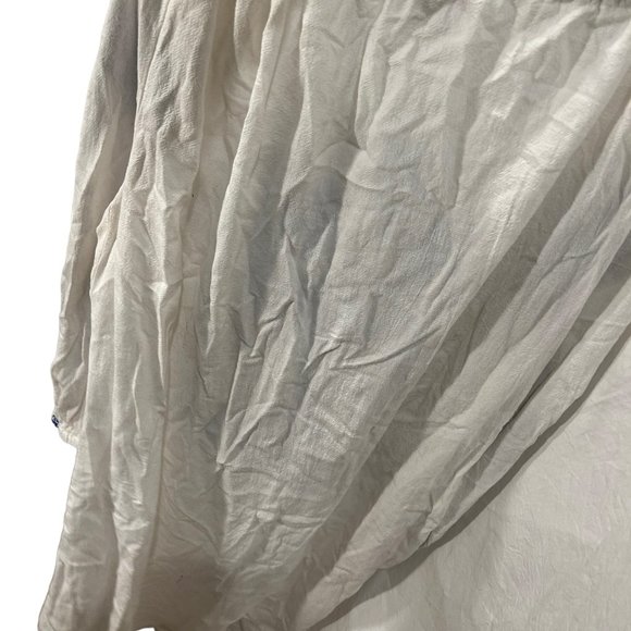 ANthropologie Eloise gray cream large plaid fuzzy lined short bath robe cozy - Picture 5 of 5